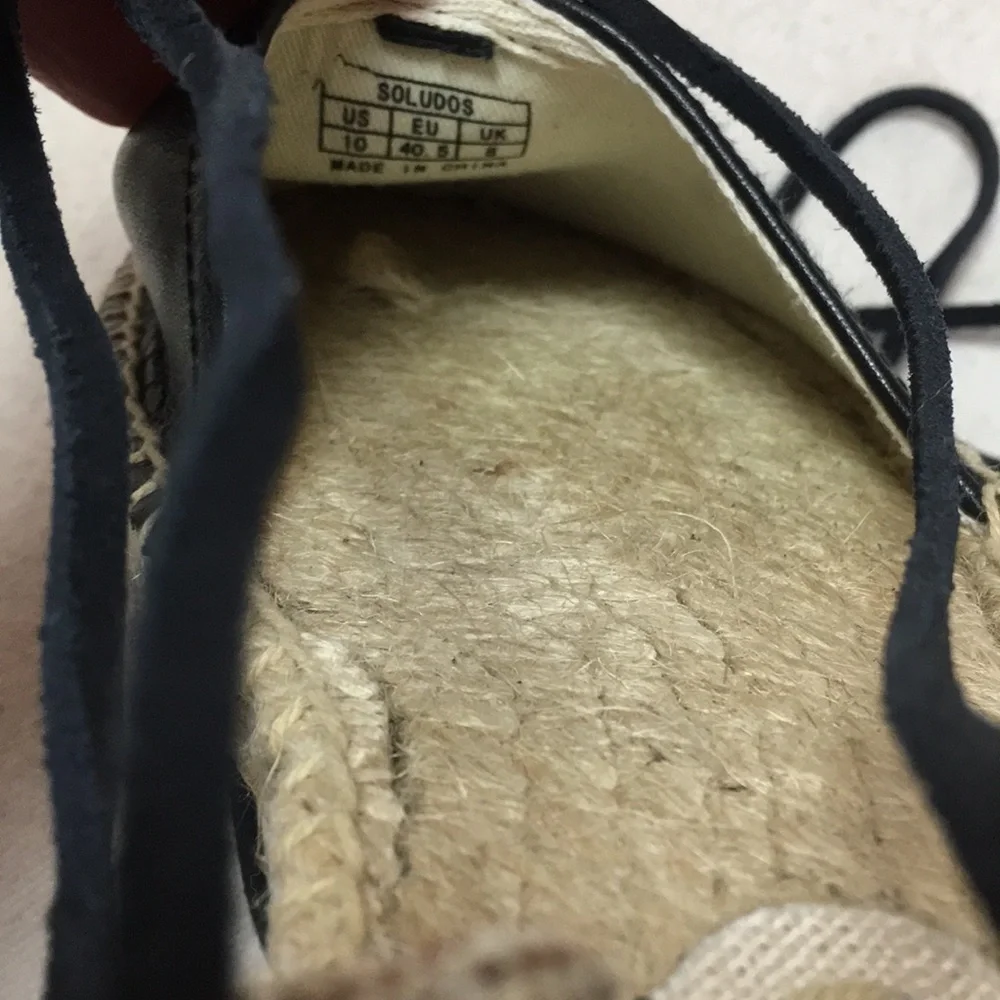 Soludos leather platform Gladiator espadrilles